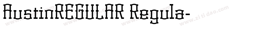 AustinREGULAR Regula字体转换